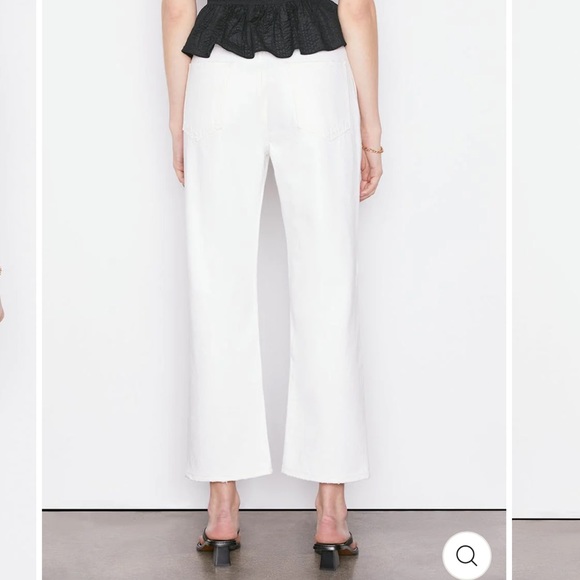 Frame - Le Jane Crop in Rumpled Blanc- Size 27 NWT - Picture 4 of 6
